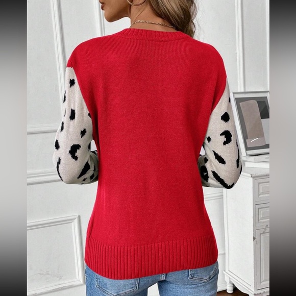 SHEIN Unity Women's Leopard Pattern Sweater - Picture 2 of 2